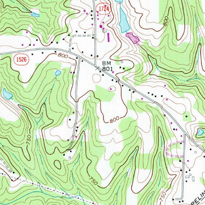 United States Geological Survey Rowan Mills, NC (1969, 24000-Scale) digital map