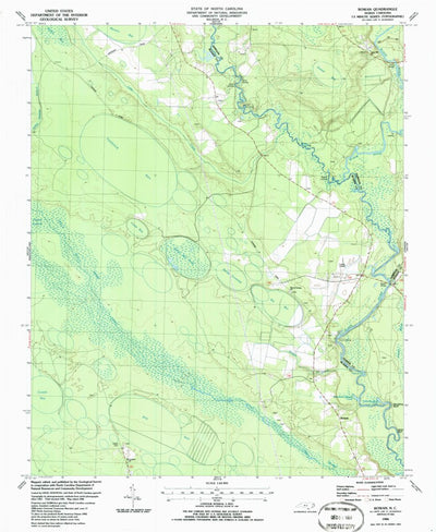 United States Geological Survey Rowan, NC (1986, 24000-Scale) digital map