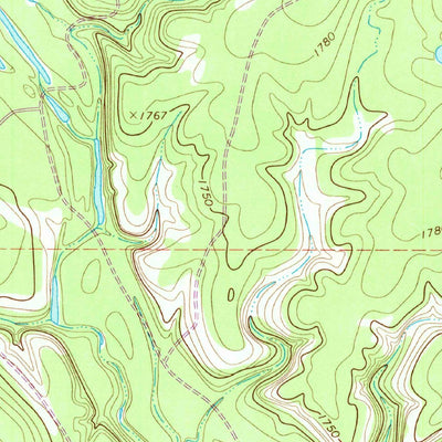 United States Geological Survey Rowden NW, TX (1968, 24000-Scale) digital map