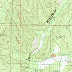 United States Geological Survey Rowe Creek, OR (1987, 24000-Scale) digital map