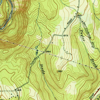 United States Geological Survey Rowe, MA-VT (1947, 31680-Scale) digital map