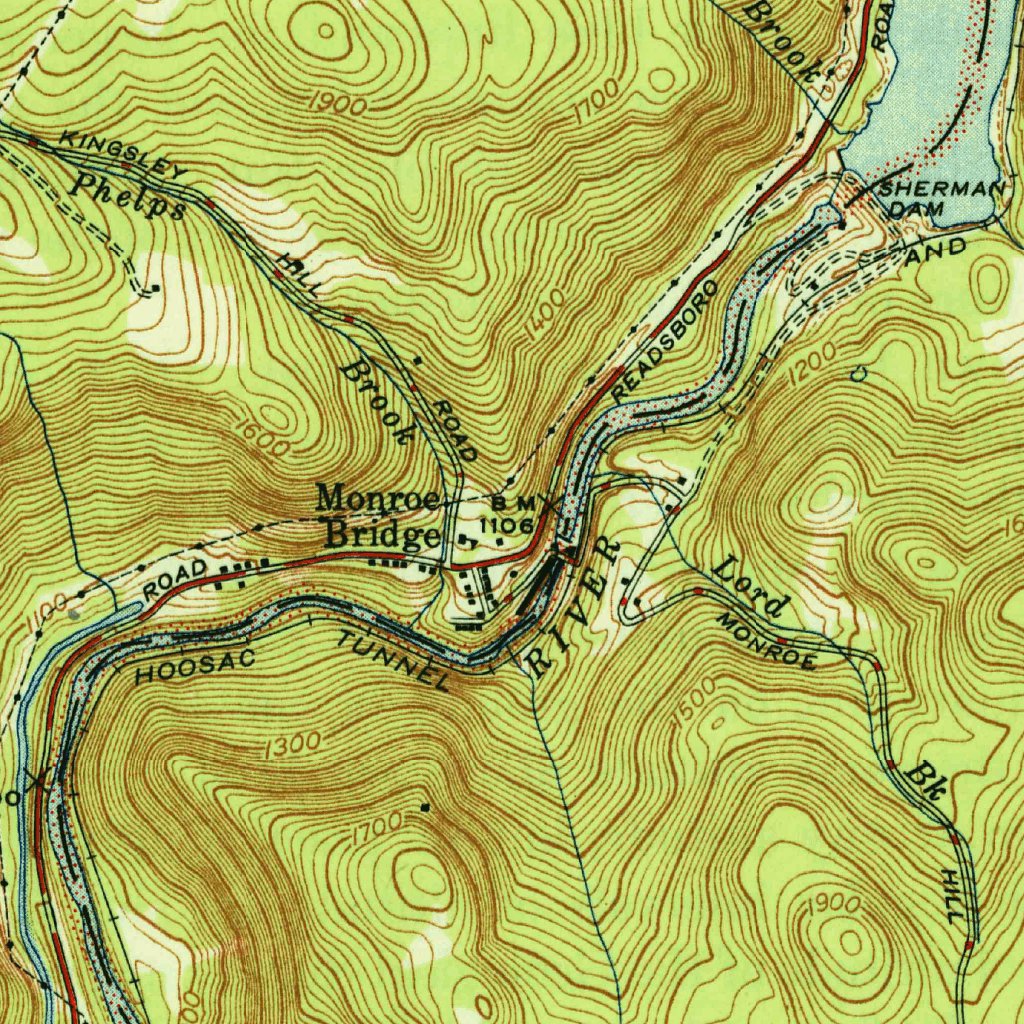 Western Rowe Map Rowe, MA-VT (1947, 31680-Scale) Map by United States Geological Survey ...