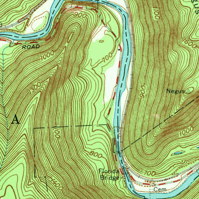 United States Geological Survey Rowe, MA-VT (1960, 24000-Scale) digital map