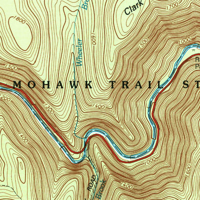 United States Geological Survey Rowe, MA-VT (1997, 24000-Scale) digital map