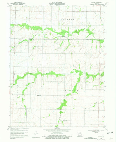 United States Geological Survey Rowena, MO (1960, 24000-Scale) digital map