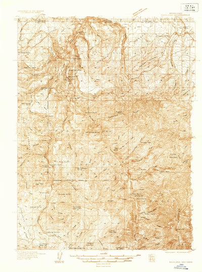 United States Geological Survey Rowland, NV-ID (1936, 48000-Scale) digital map