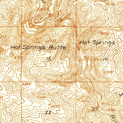 United States Geological Survey Rowland, NV-ID (1936, 48000-Scale) digital map