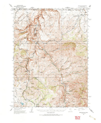 United States Geological Survey Rowland, NV-ID (1936, 62500-Scale) digital map