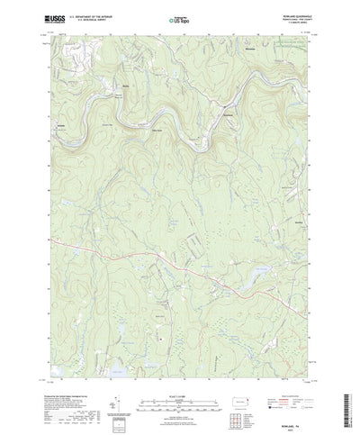 United States Geological Survey Rowland, PA (2023, 24000-Scale) digital map