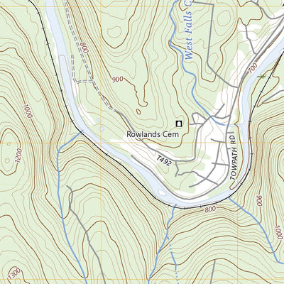 United States Geological Survey Rowland, PA (2023, 24000-Scale) digital map