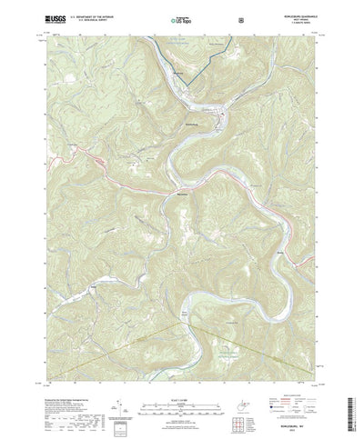 United States Geological Survey Rowlesburg, WV (2023, 24000-Scale) digital map