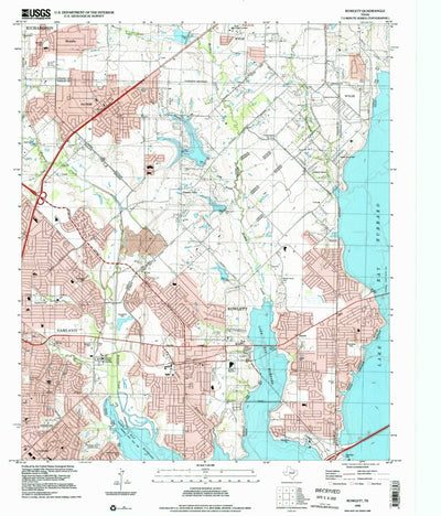 United States Geological Survey Rowlett, TX (1995, 24000-Scale) digital map