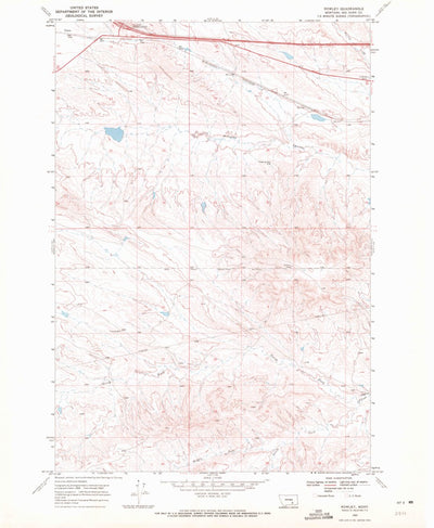 United States Geological Survey Rowley, MT (1969, 24000-Scale) digital map