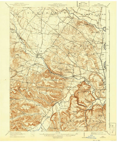 United States Geological Survey Roxabell, OH (1914, 62500-Scale) digital map
