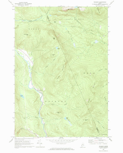 United States Geological Survey Roxbury, ME (1969, 24000-Scale) digital map
