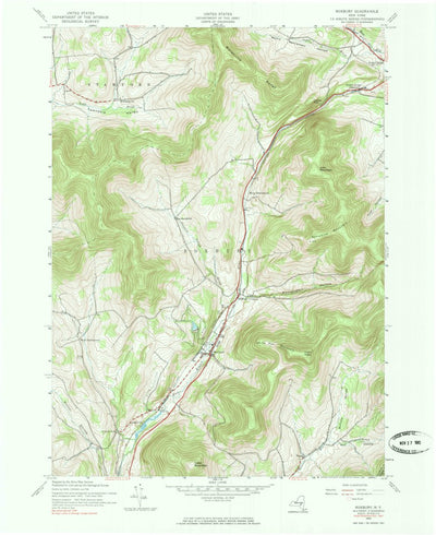 United States Geological Survey Roxbury, NY (1945, 24000-Scale) digital map