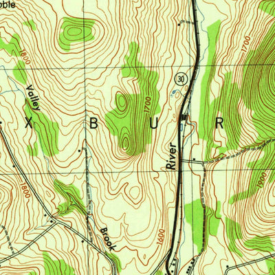 United States Geological Survey Roxbury, NY (1946, 31680-Scale) digital map