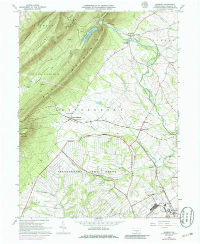 United States Geological Survey Roxbury, PA (1966, 24000-Scale) digital map