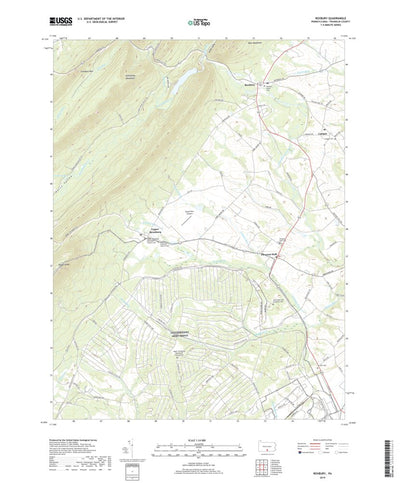 United States Geological Survey Roxbury, PA (2019, 24000-Scale) digital map