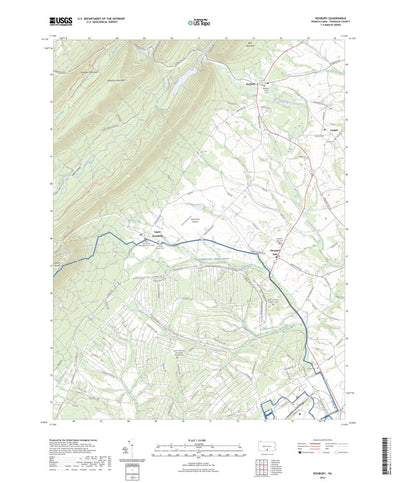 United States Geological Survey Roxbury, PA (2023, 24000-Scale) digital map