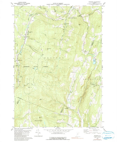 United States Geological Survey Roxbury, VT (1980, 24000-Scale) digital map