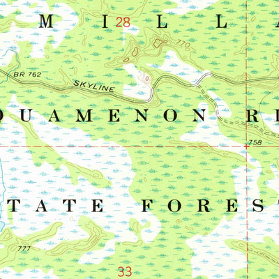 United States Geological Survey Roy Lake, MI (1973, 24000-Scale) digital map