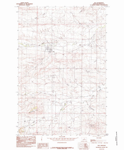 United States Geological Survey Roy, MT (1985, 24000-Scale) digital map