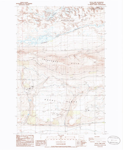 United States Geological Survey Royal Camp, WA (1986, 24000-Scale) digital map