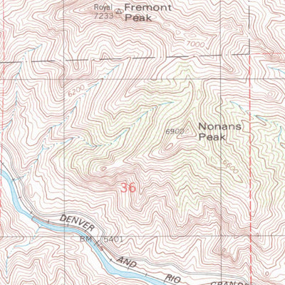 United States Geological Survey Royal Gorge, CO (1980, 24000-Scale) digital map