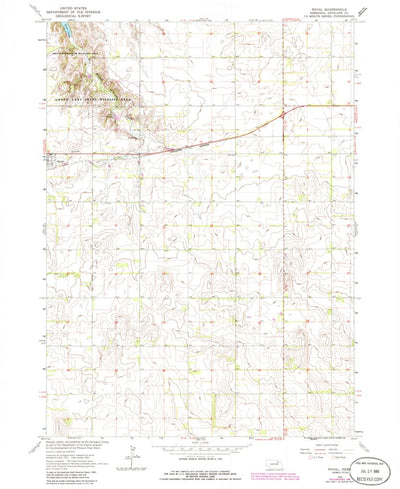 United States Geological Survey Royal, NE (1963, 24000-Scale) digital map