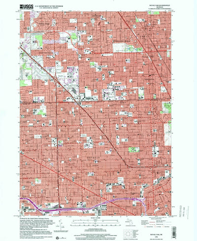 United States Geological Survey Royal Oak, MI (1996, 24000-Scale) digital map