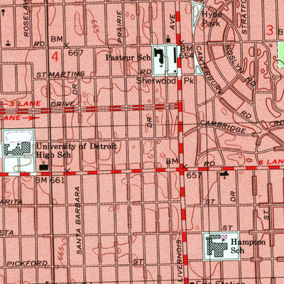 United States Geological Survey Royal Oak, MI (1996, 24000-Scale) digital map