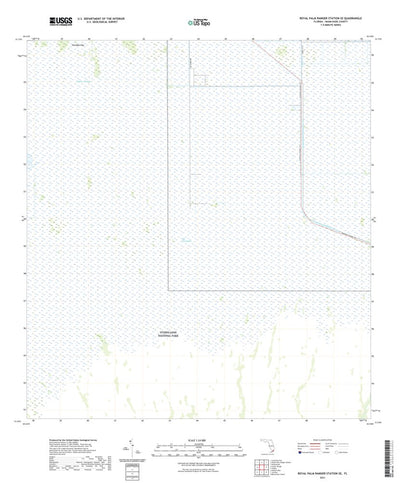 United States Geological Survey Royal Palm Ranger Station SE, FL (2021, 24000-Scale) digital map