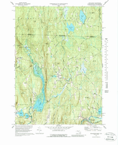 United States Geological Survey Royalston, MA-NH (1971, 25000-Scale) digital map