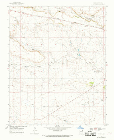 United States Geological Survey Royce, NM (1966, 24000-Scale) digital map