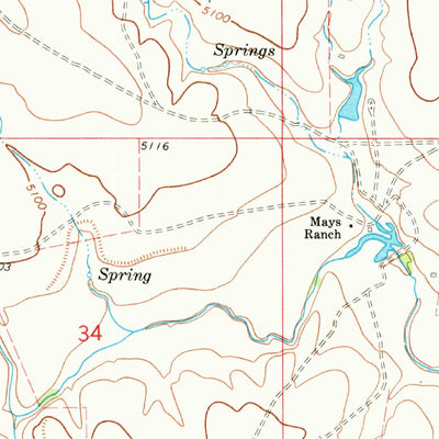 United States Geological Survey Royce, NM (1966, 24000-Scale) digital map