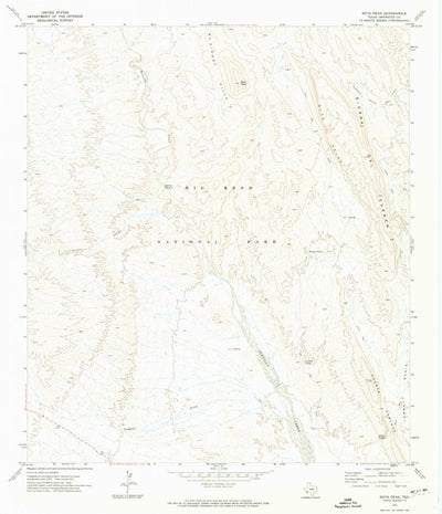 United States Geological Survey Roys Peak, TX (1971, 24000-Scale) digital map