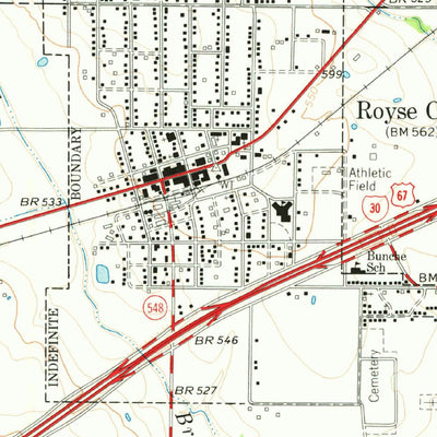 United States Geological Survey Royse City, TX (1963, 24000-Scale) digital map
