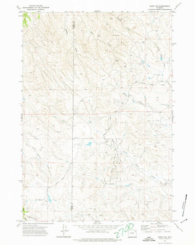 United States Geological Survey Rozet NE, WY (1971, 24000-Scale) digital map