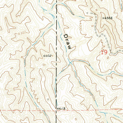 United States Geological Survey Rozet NE, WY (1971, 24000-Scale) digital map