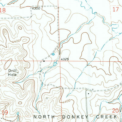 United States Geological Survey Rozet SE, WY (1971, 24000-Scale) digital map