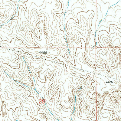 United States Geological Survey Rozet SE, WY (1971, 24000-Scale) digital map
