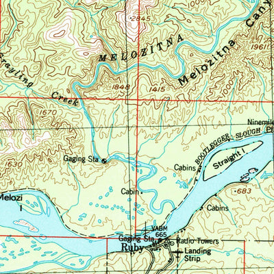 United States Geological Survey Ruby, AK (1952, 250000-Scale) digital map