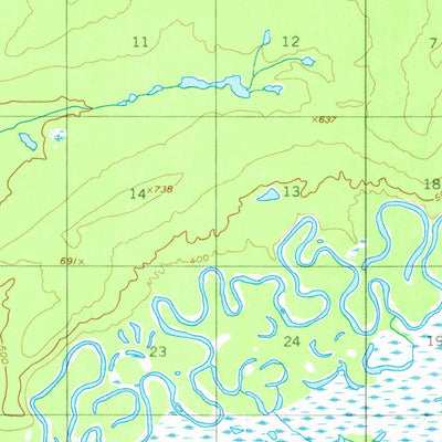 United States Geological Survey Ruby B-1, AK (1952, 63360-Scale) digital map