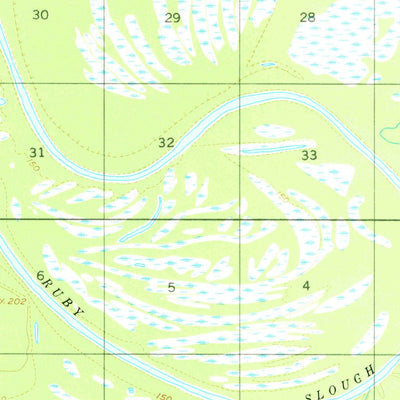 United States Geological Survey Ruby C-6, AK (1952, 63360-Scale) digital map