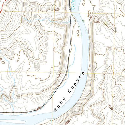 United States Geological Survey Ruby Canyon, CO (2022, 24000-Scale) digital map