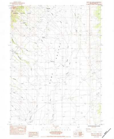 United States Geological Survey Ruby City Creek, NV (1984, 24000-Scale) digital map