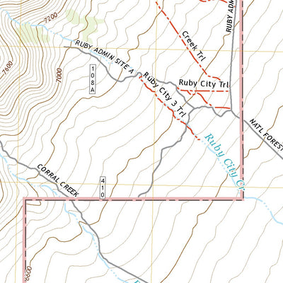United States Geological Survey Ruby City Creek, NV (2021, 24000-Scale) digital map