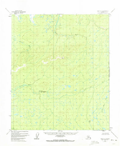 United States Geological Survey Ruby D-1, AK (1952, 63360-Scale) digital map