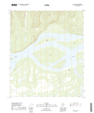United States Geological Survey Ruby D-3 NW, AK (2019, 25000-Scale) digital map